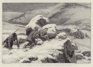 Mr F C Selous in Asia Minor, stalking a Stag on the Ak Dagh